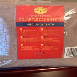 King fleece sheet set